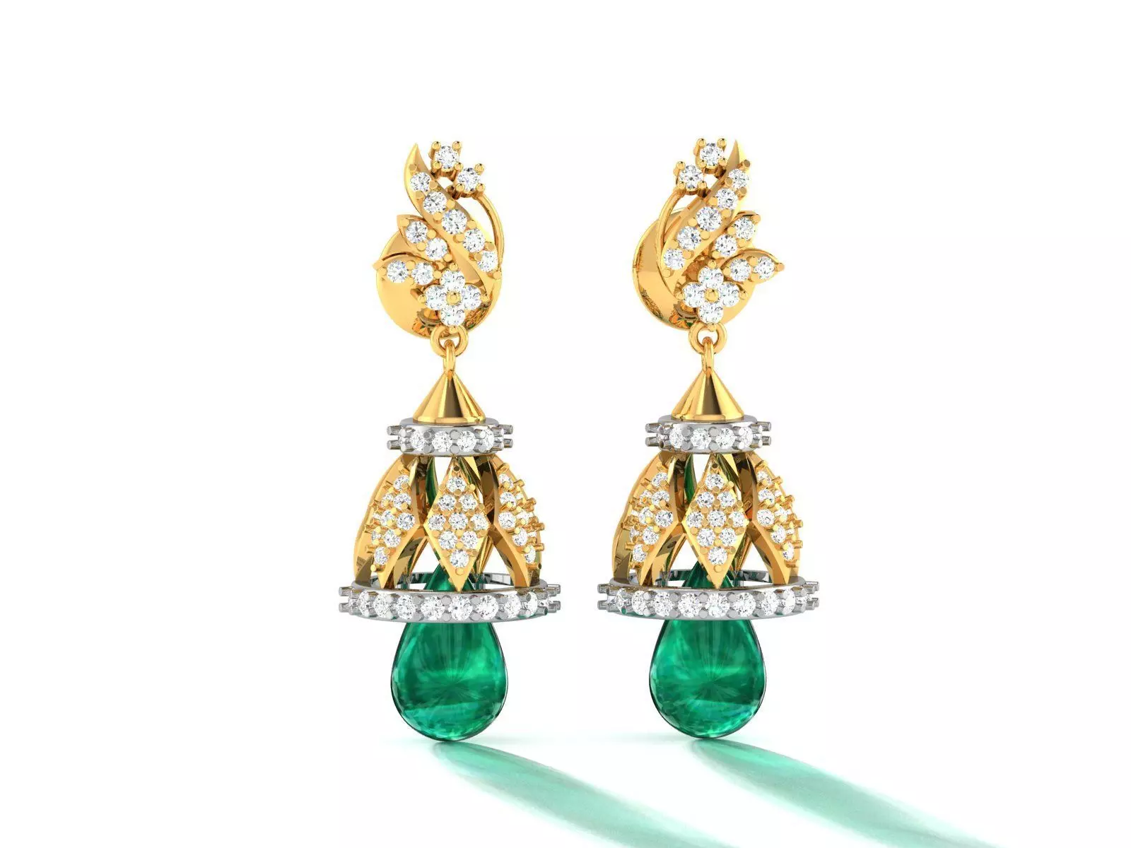 Women Jhumki Earrings 3D print model