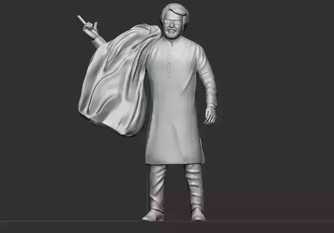 Rajinikanth 3d printable model 3D print model