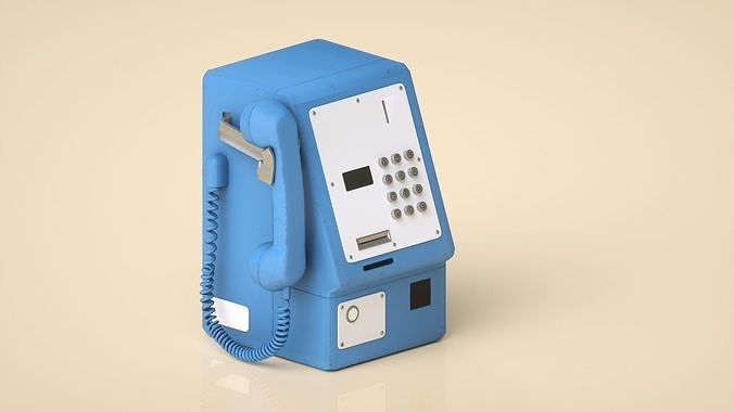 Coin Phone Low-poly 3D model