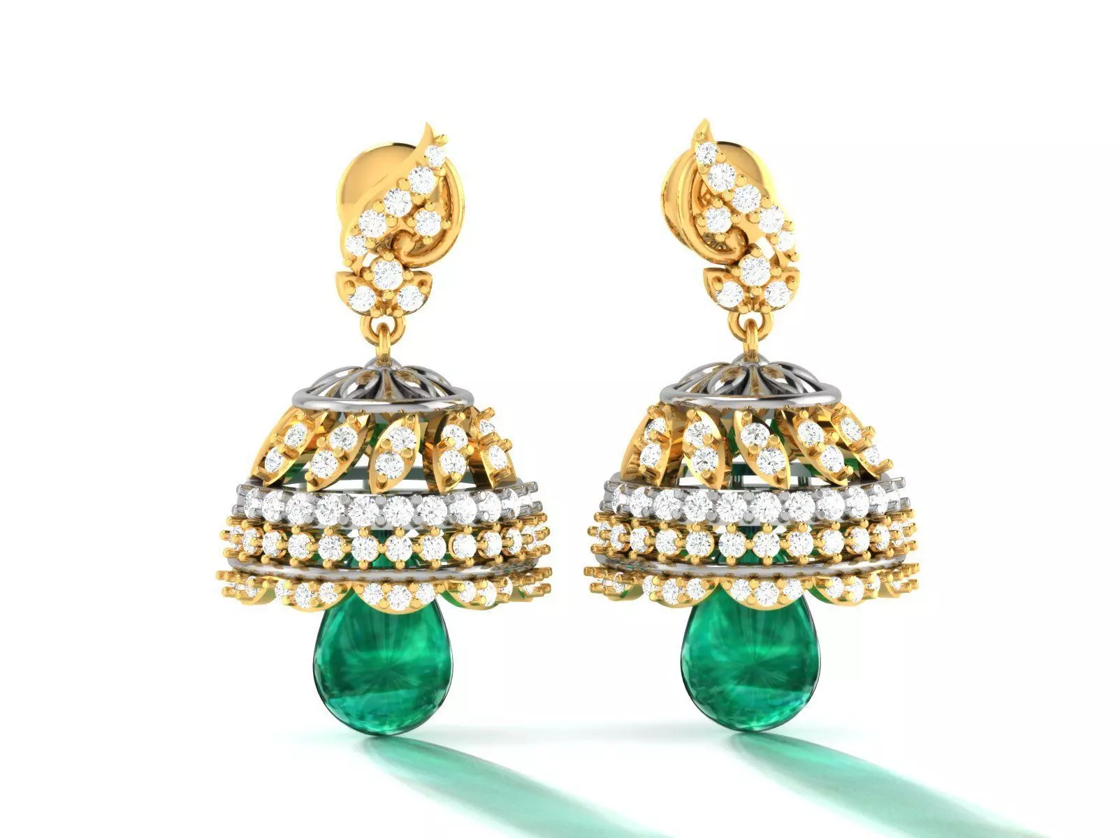Women Jhumki Earrings 3D print model