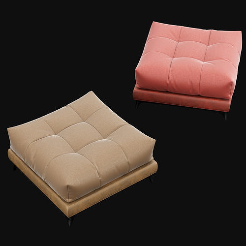 Pouf 5 big 3D model 3