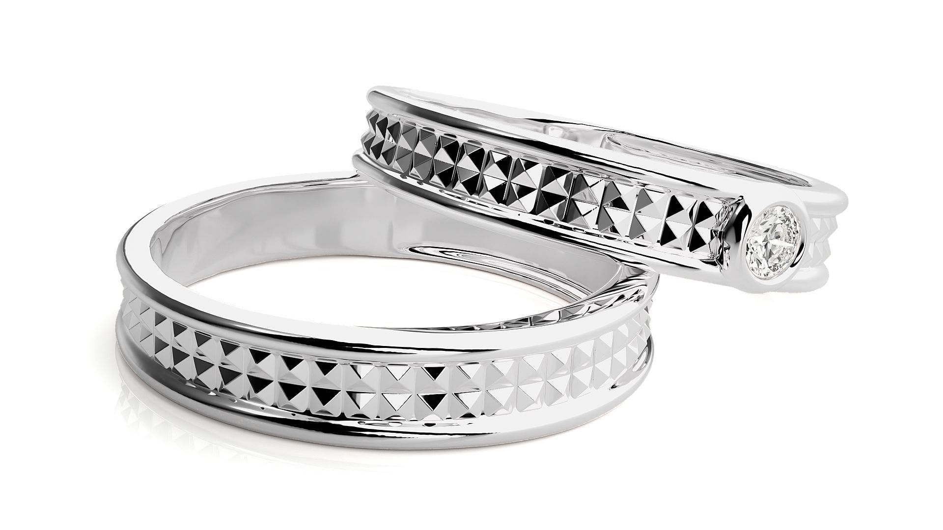 Wedding Band -  7 31 3D print model_7