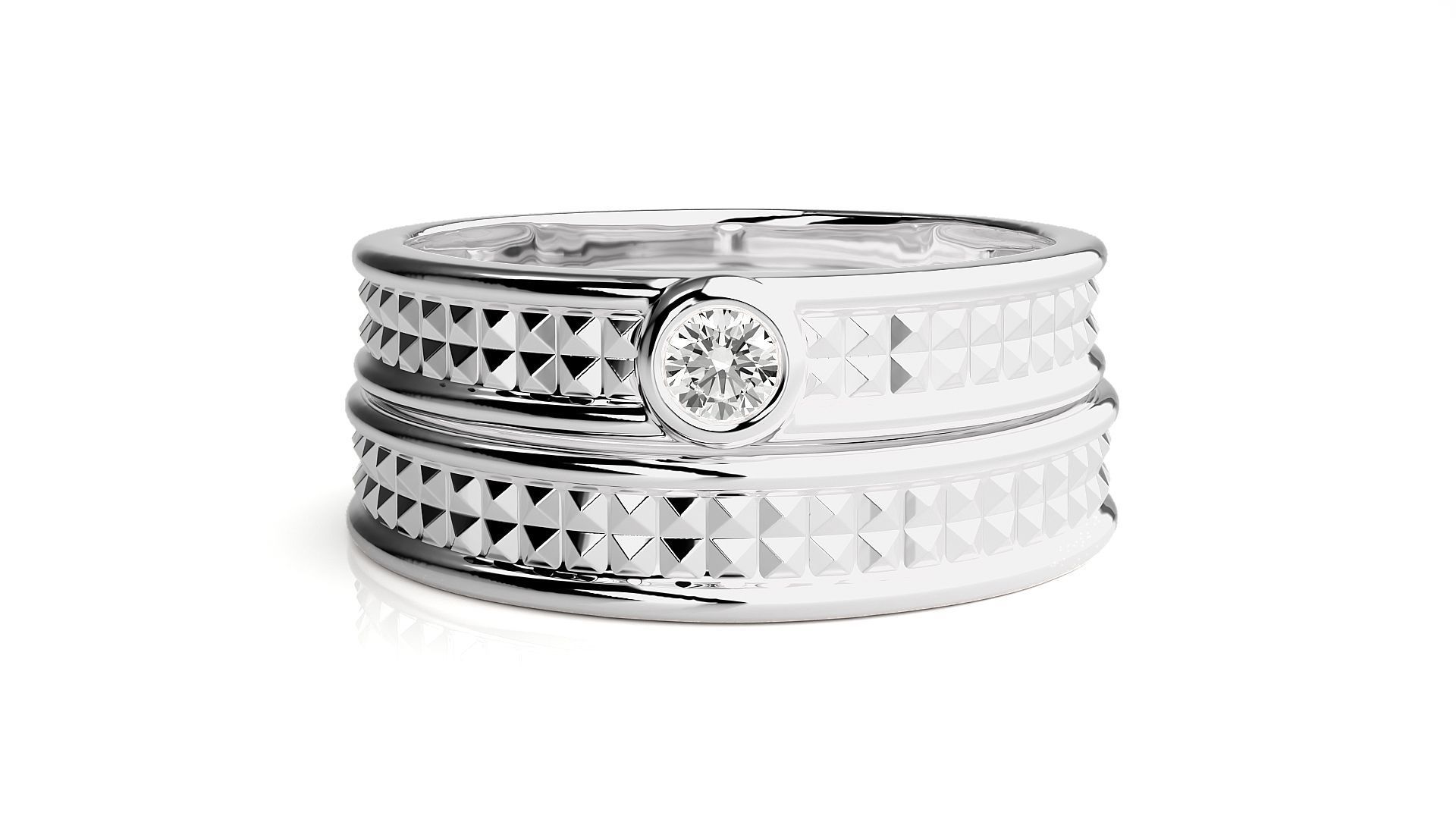 Wedding Band -  7 31 3D print model_8