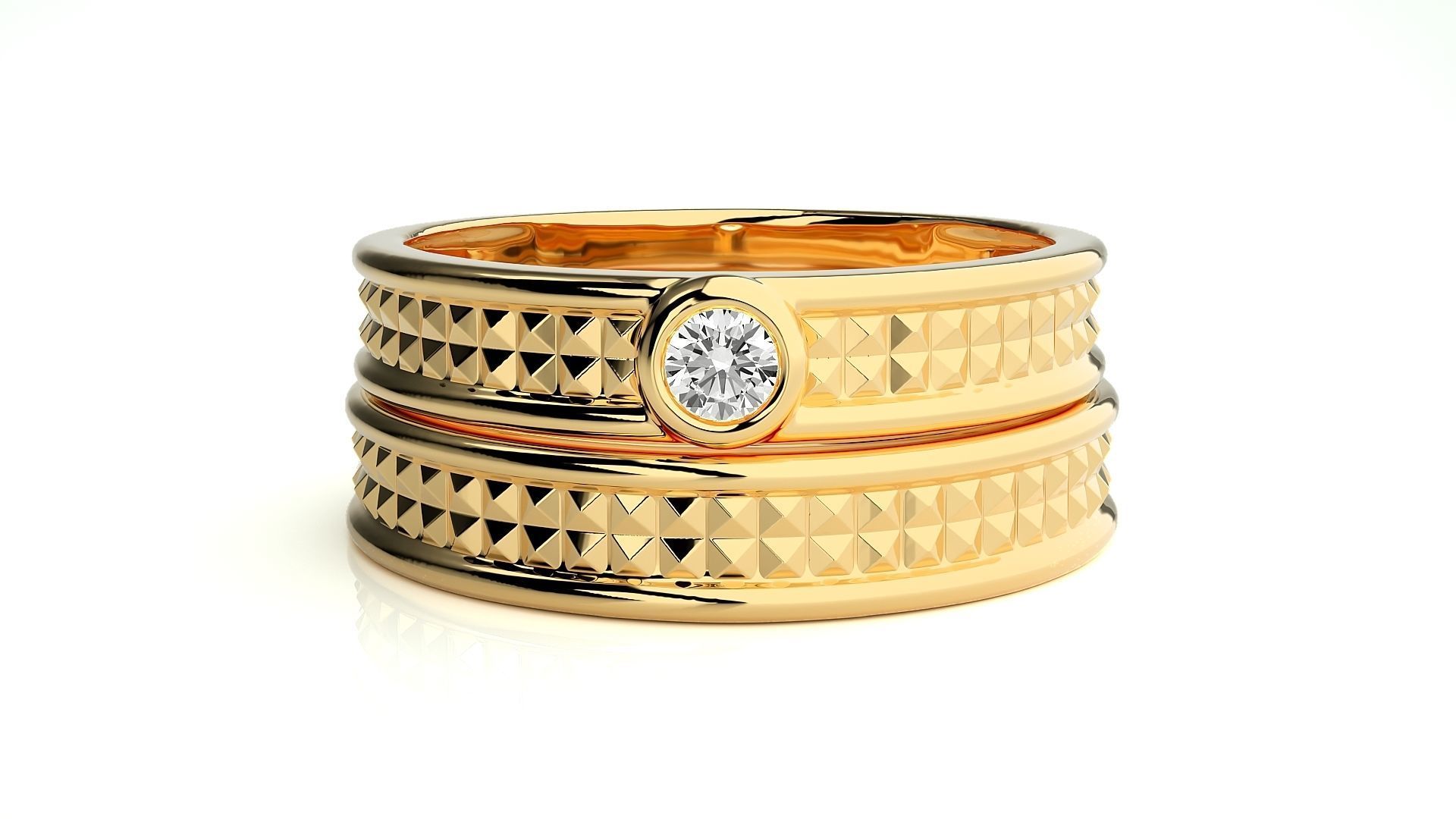 Wedding Band -  7 31 3D print model_11