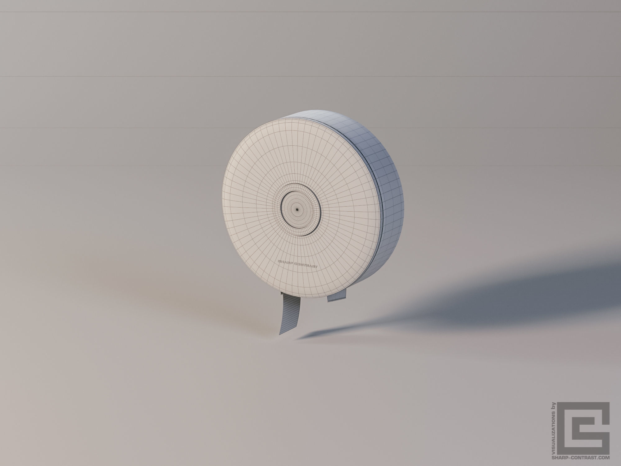 Toilet Paper Dispenser 3D model_17