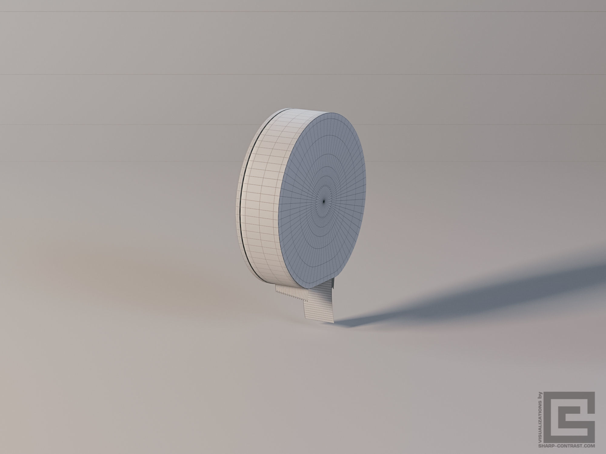 Toilet Paper Dispenser 3D model_15