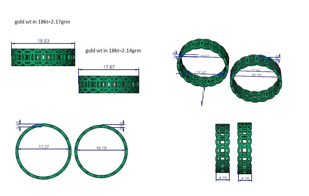 Wedding Band - 886 3D print model_12