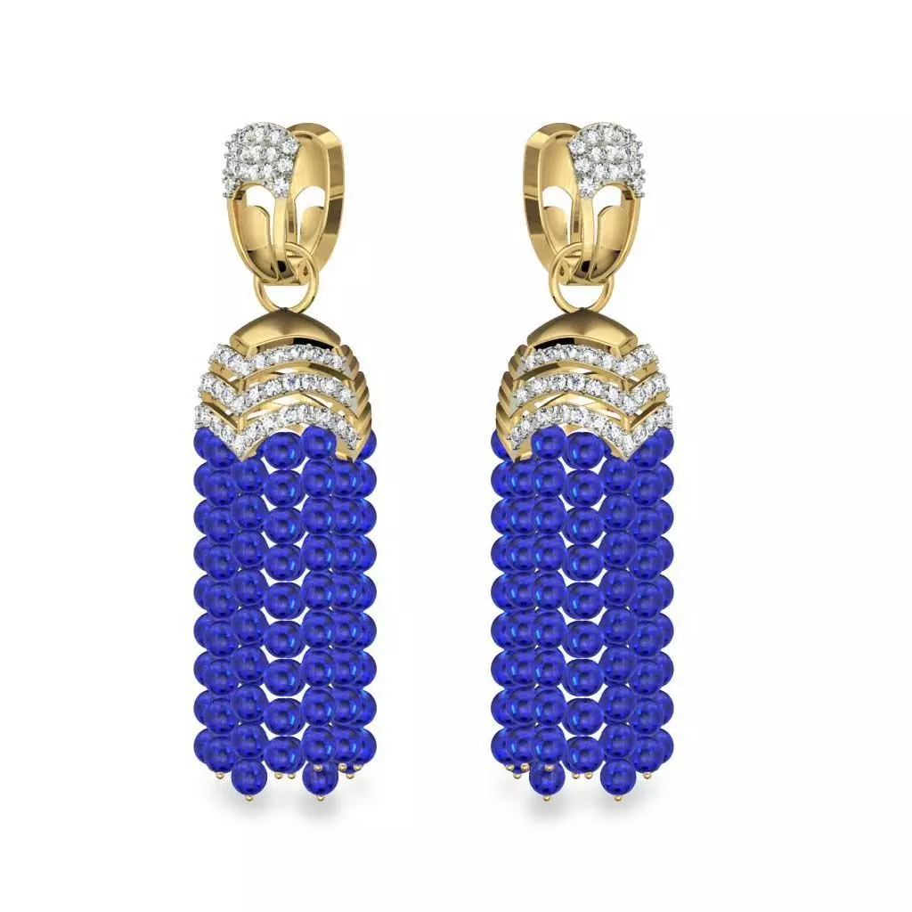 Women Jhumki Earrings 3D print model