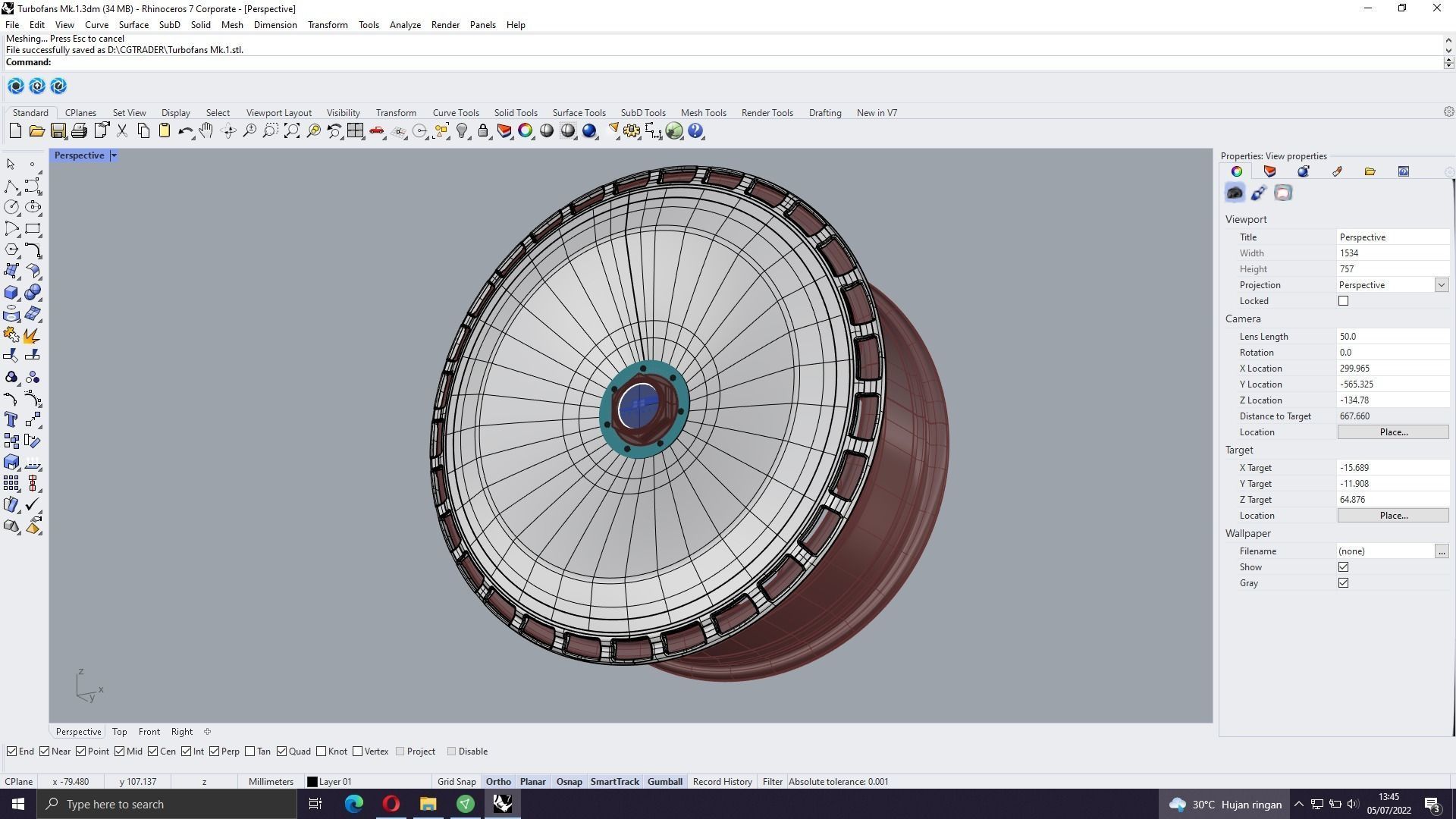 Turbofan Wheels 3D model_13