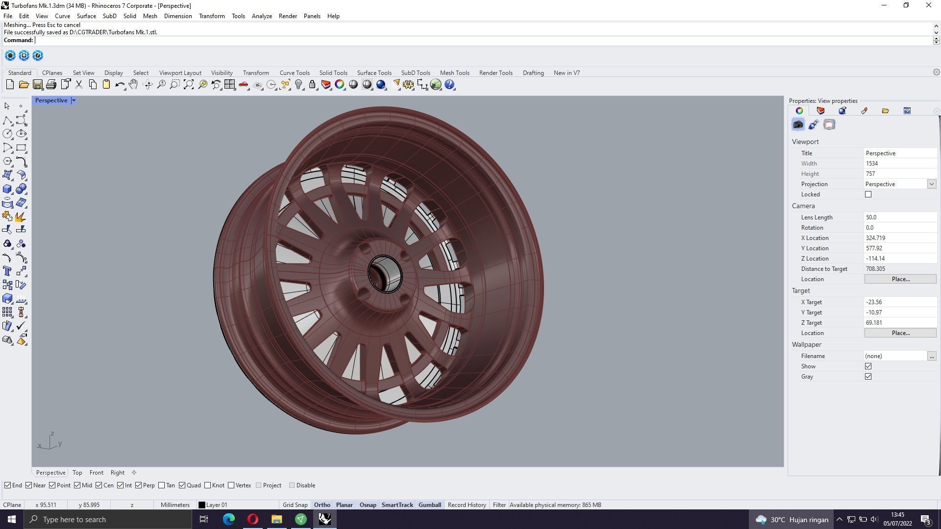 Turbofan Wheels 3D model_14
