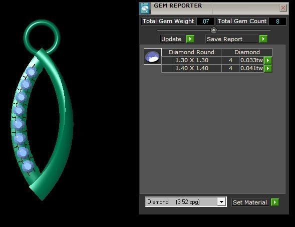 Solitaire Earring 3DM STL OBJ FBX Render Details 3D print model_1