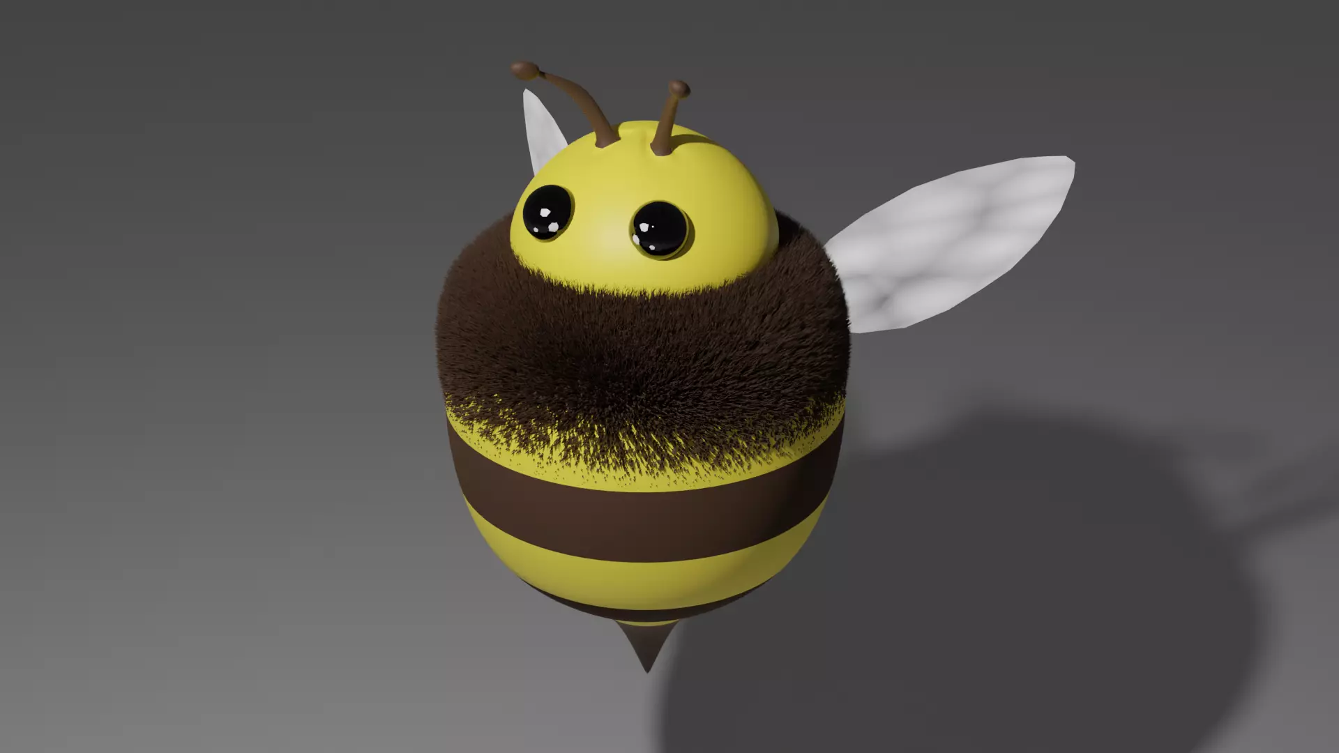 Stylised Cartoony Cute Bee Low-poly 3D model
