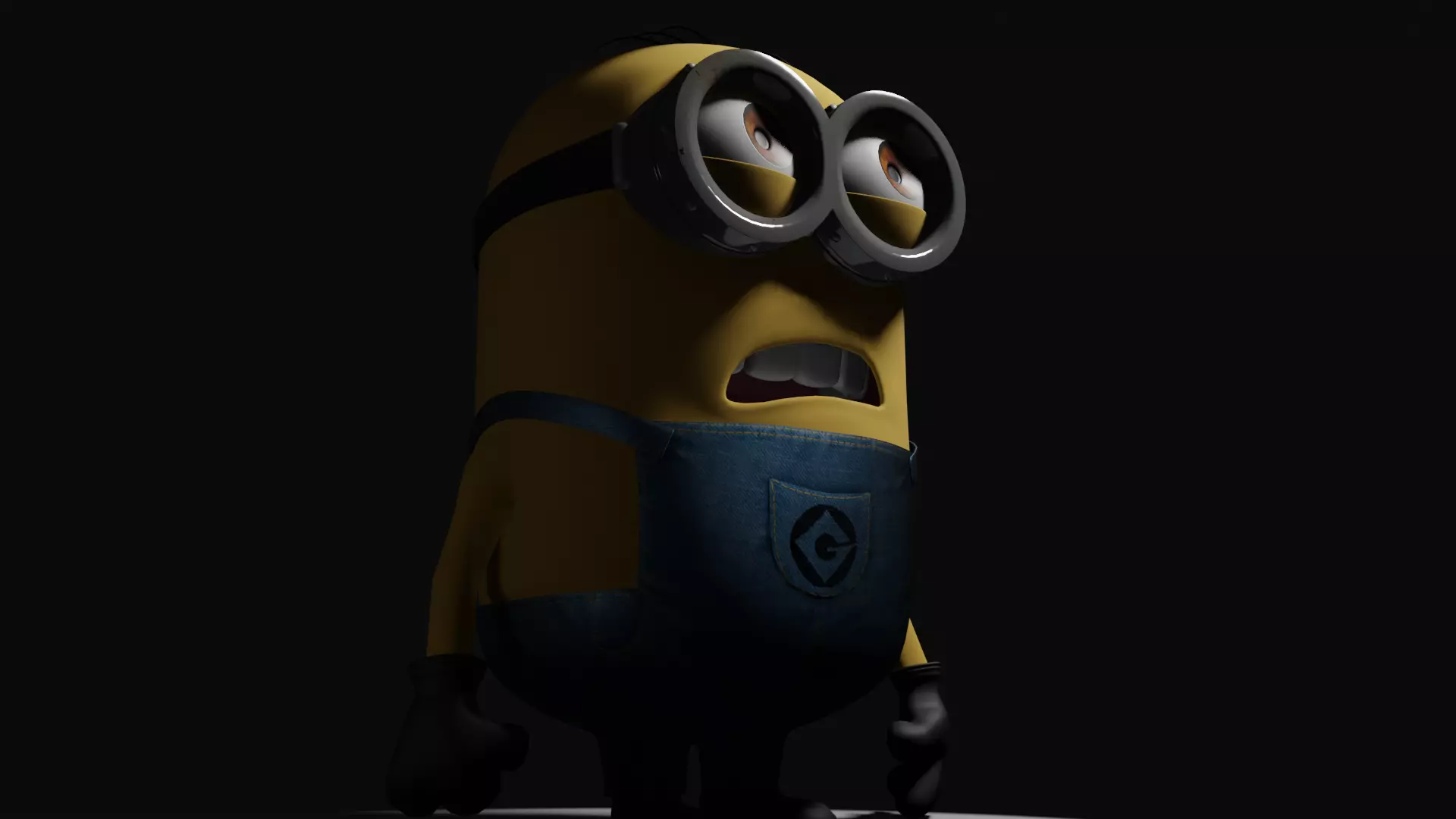 3d minion character Low-poly 3D model
