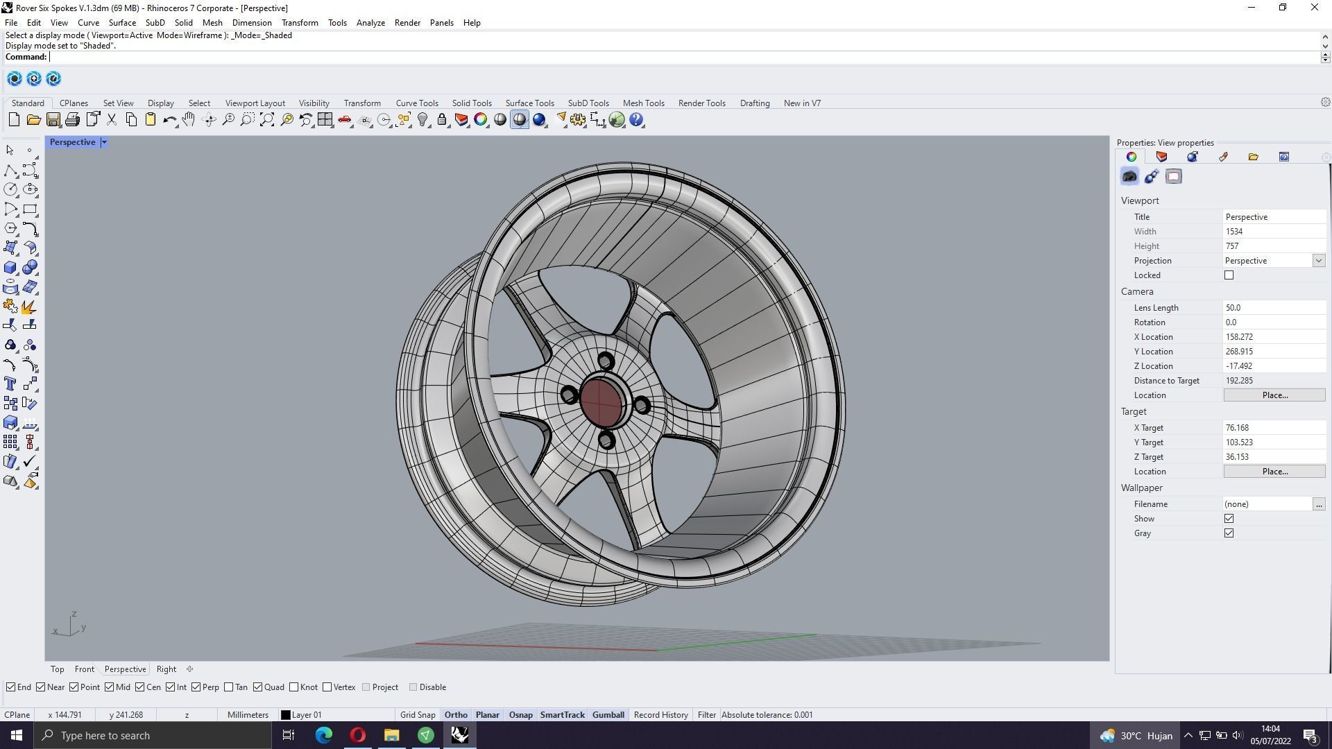 Volk Rays TE37 Rally Spec 3D model_15
