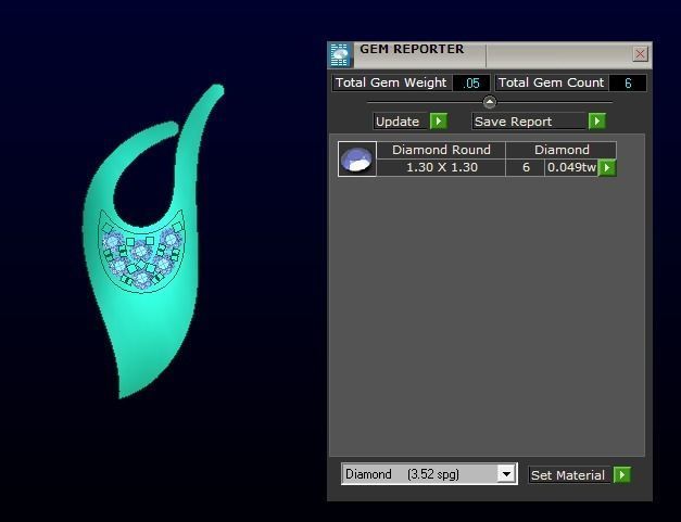 Solitaire Pendant 3DM STL OBJ FBX Render Details 3D print model_1