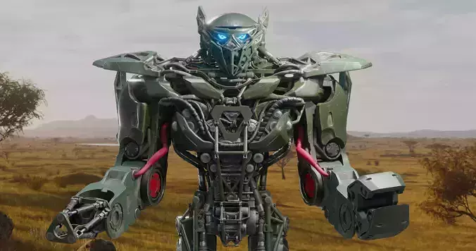 3D model Photorealistic Robot Soldier Character blender 