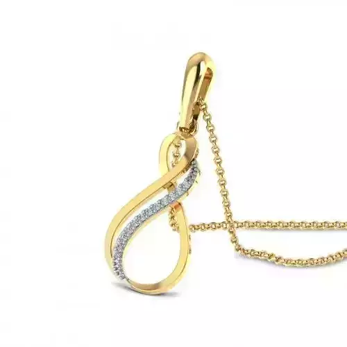 Solitaire Pendant 3DM STL OBJ FBX Render Details