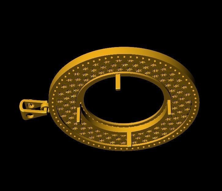 Coin Frame for Dime 3D print model_4