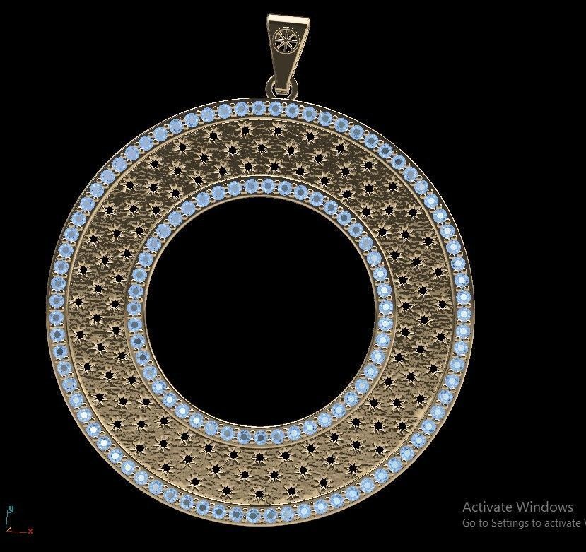 Coin Frame for Dime 3D print model_6