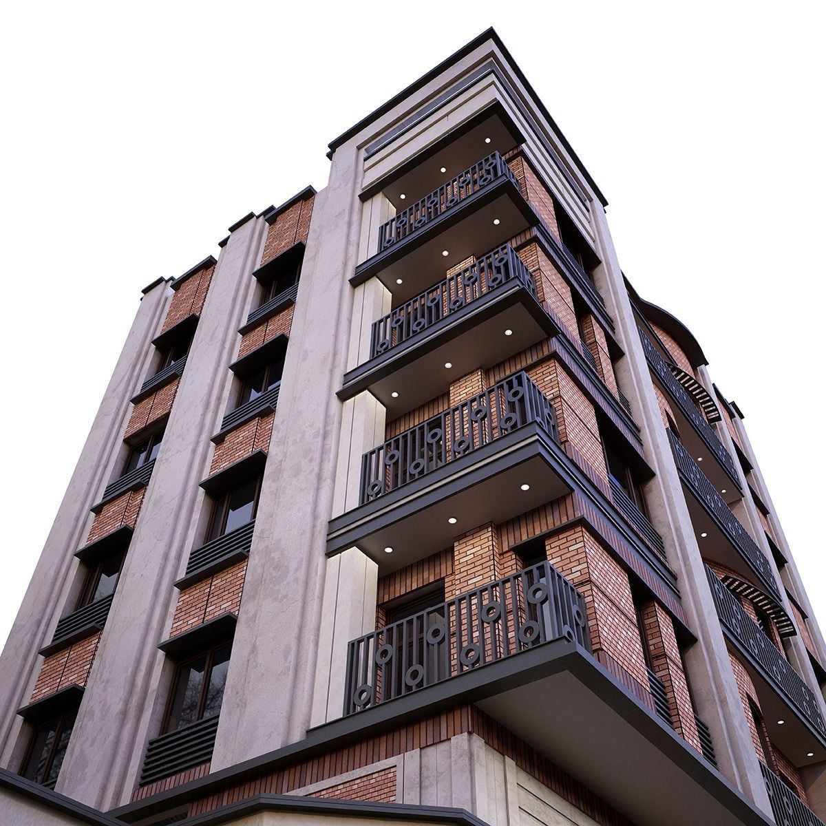 Curve building 3D model_3