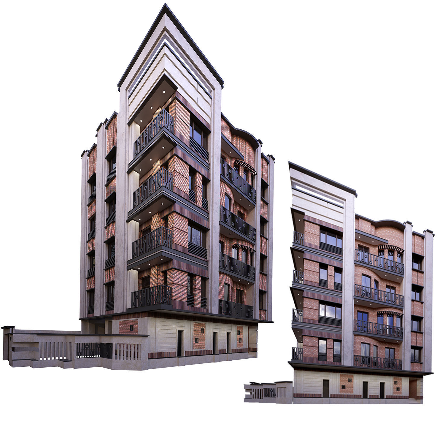 Curve building 3D model_4