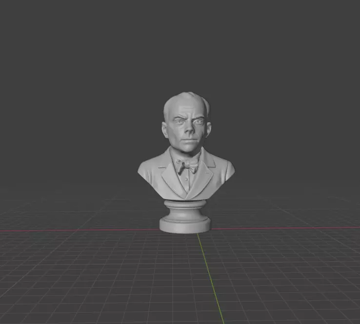 Antoine de Saint-Exupery 3D print model_0