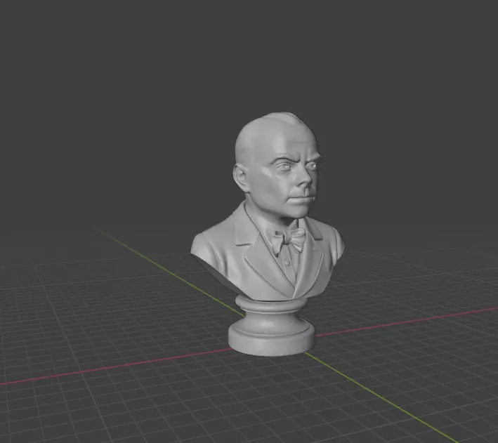 Antoine de Saint-Exupery 3D print model_19