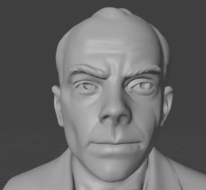 Antoine de Saint-Exupery 3D print model_10