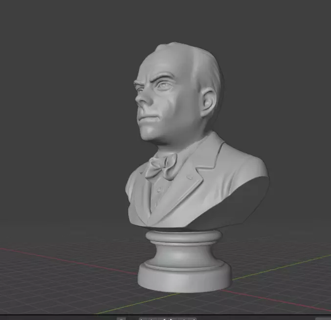 Antoine de Saint-Exupery 3D print model_3