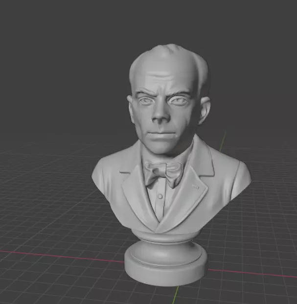 Antoine de Saint-Exupery 3D print model_4