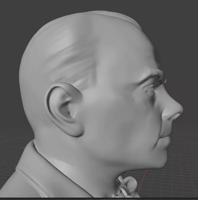 Antoine de Saint-Exupery 3D print model_13