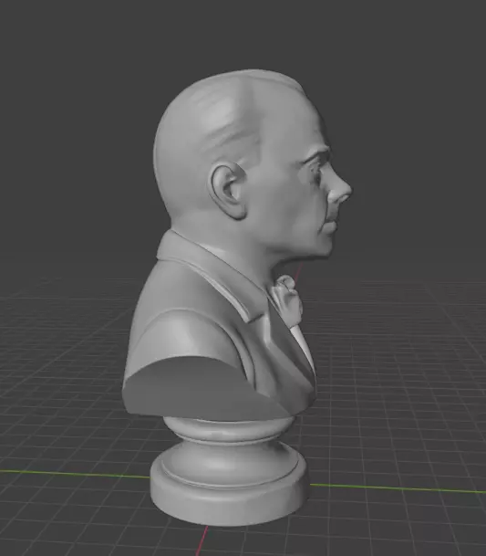 Antoine de Saint-Exupery 3D print model_21