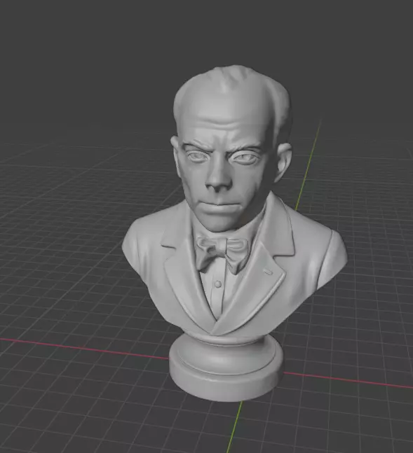 Antoine de Saint-Exupery 3D print model_8