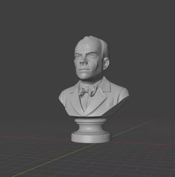 Antoine de Saint-Exupery 3D print model_7
