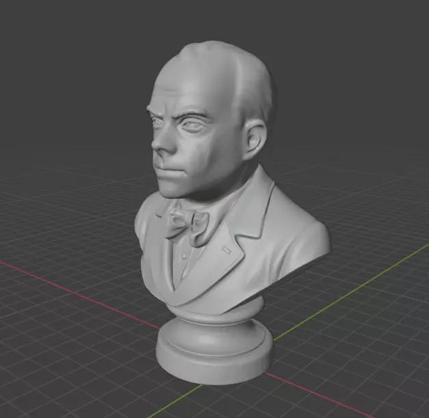 Antoine de Saint-Exupery 3D print model_2