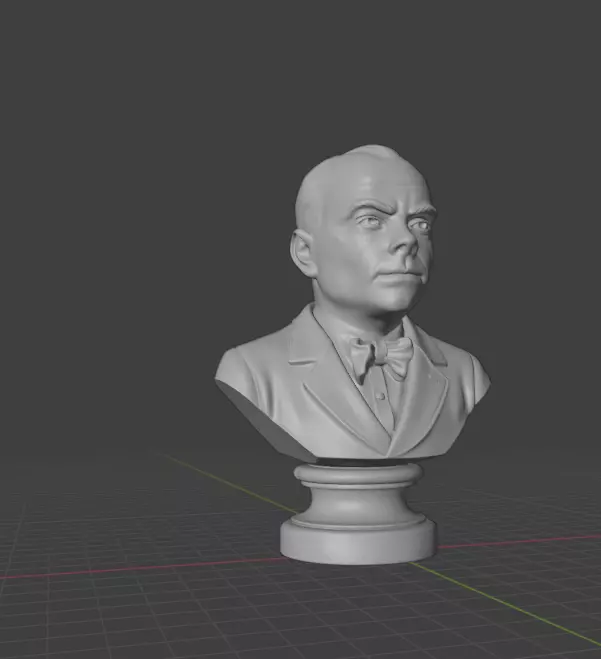 Antoine de Saint-Exupery 3D print model_20