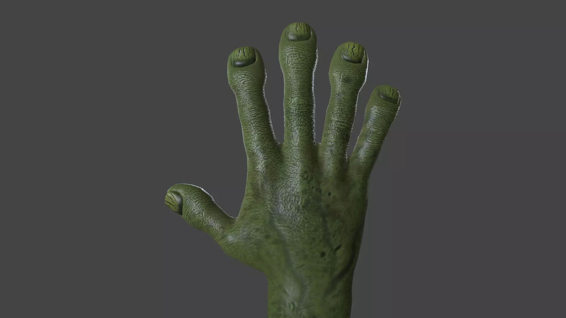 HAND-034 Rigged Right Hand Low-poly 3D model_0