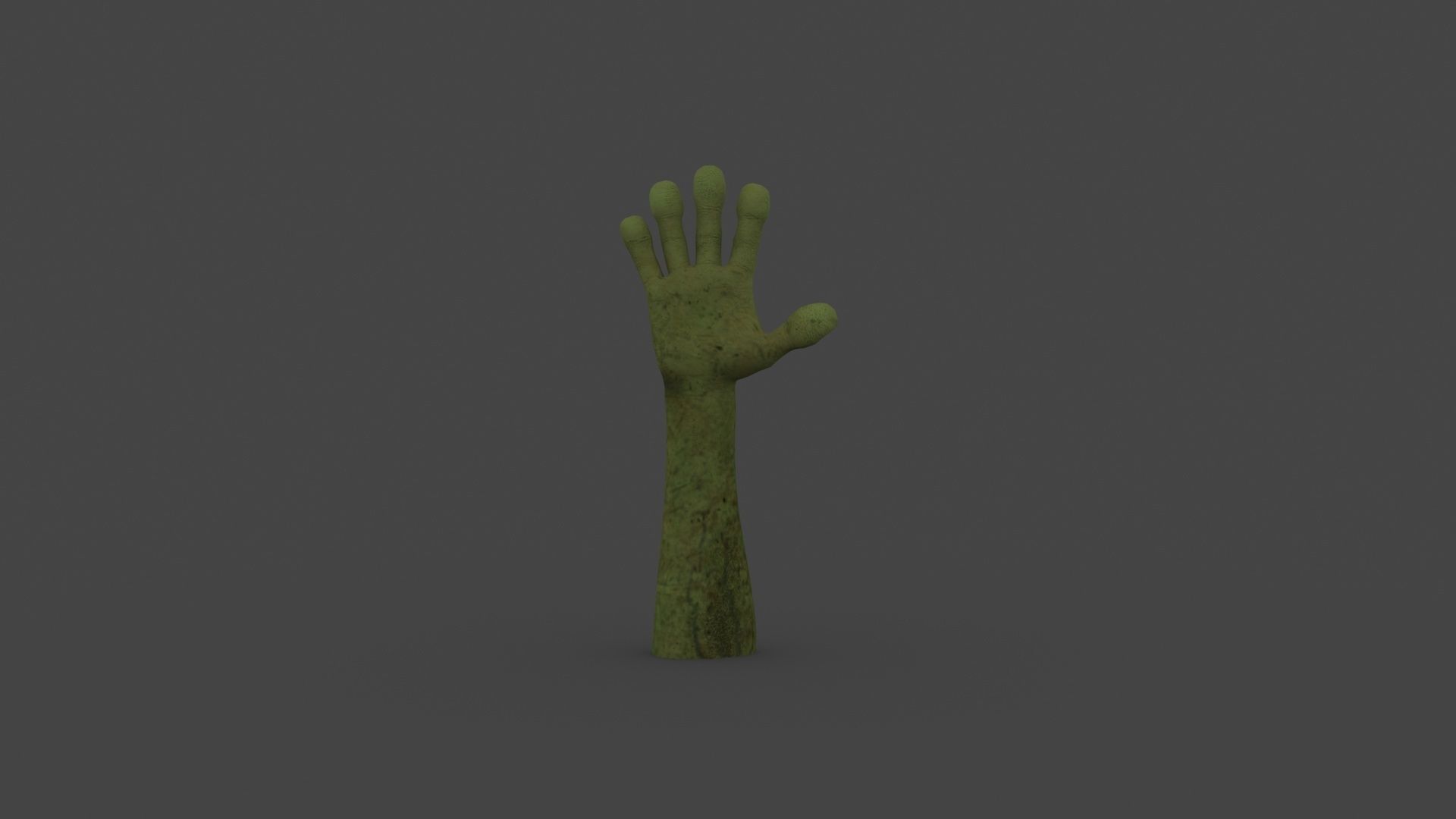 HAND-034 Rigged Right Hand Low-poly 3D model_4