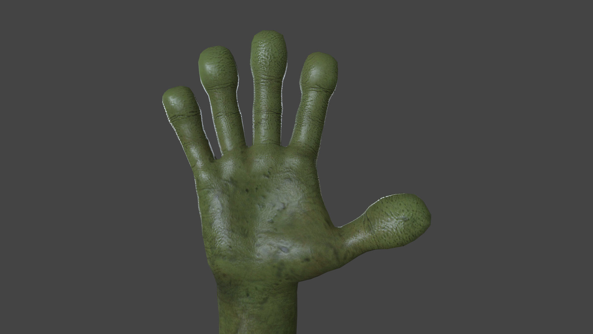 HAND-034 Rigged Right Hand Low-poly 3D model_2