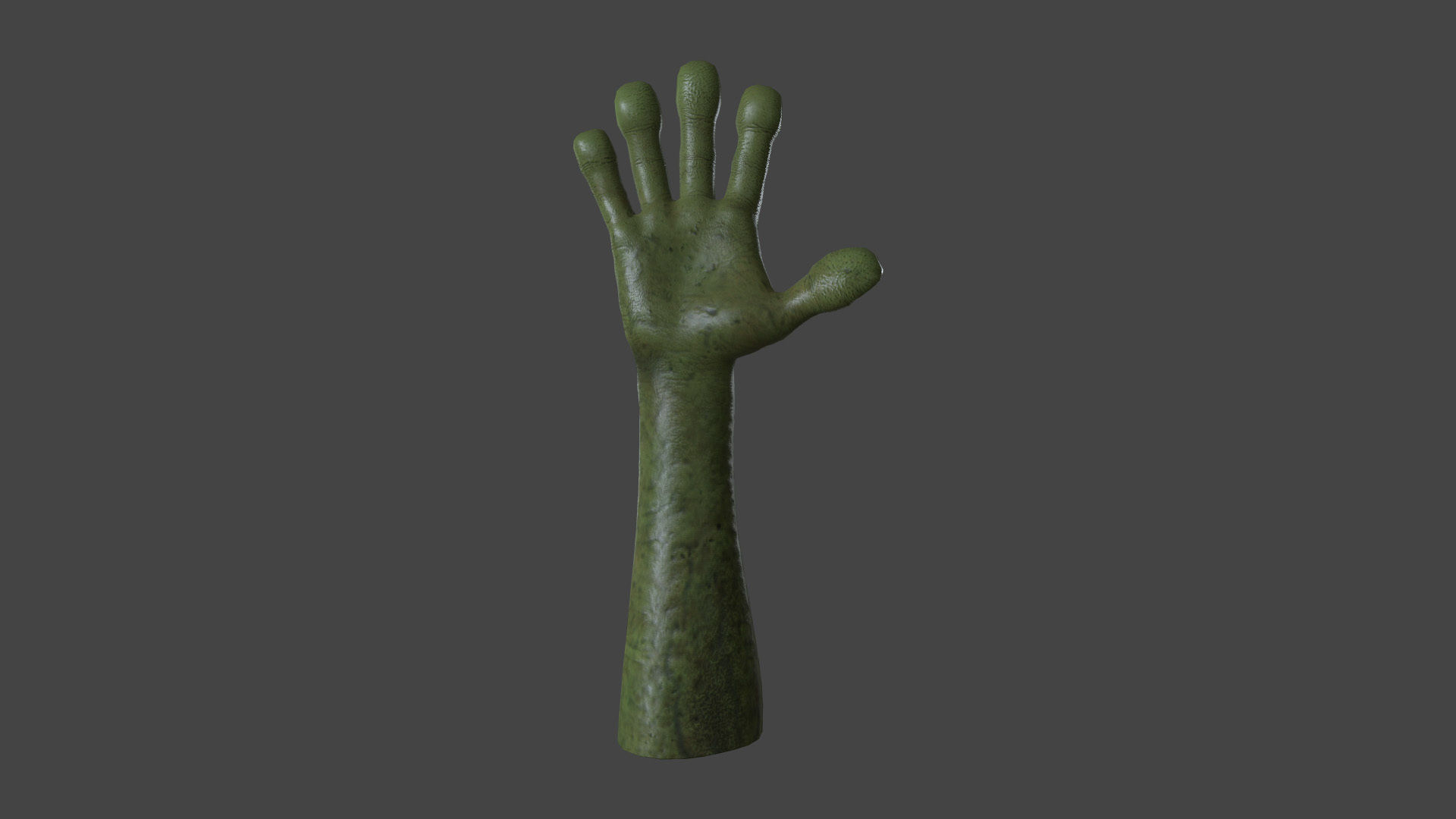 HAND-034 Rigged Right Hand Low-poly 3D model_3