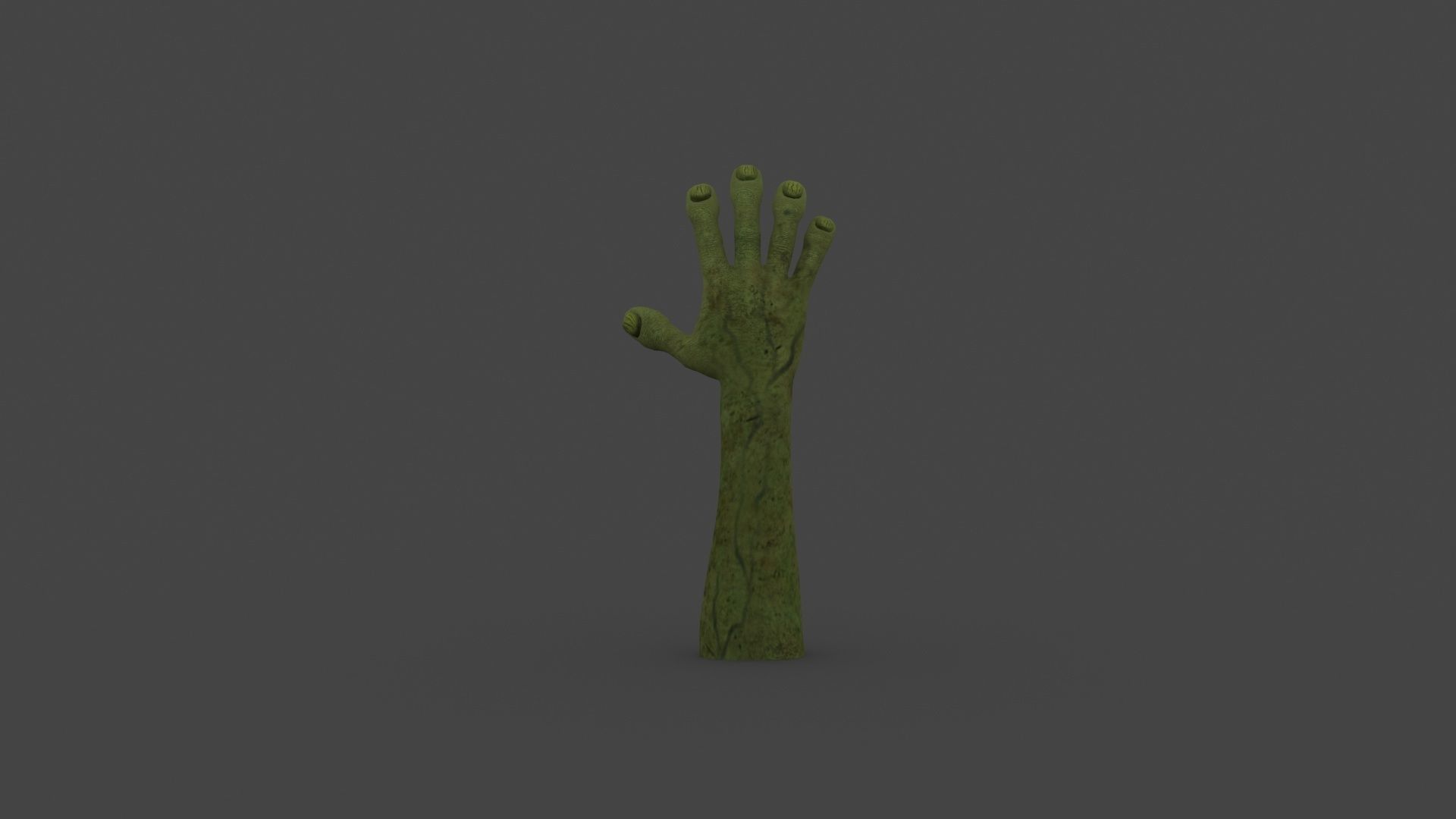HAND-034 Rigged Right Hand Low-poly 3D model_5