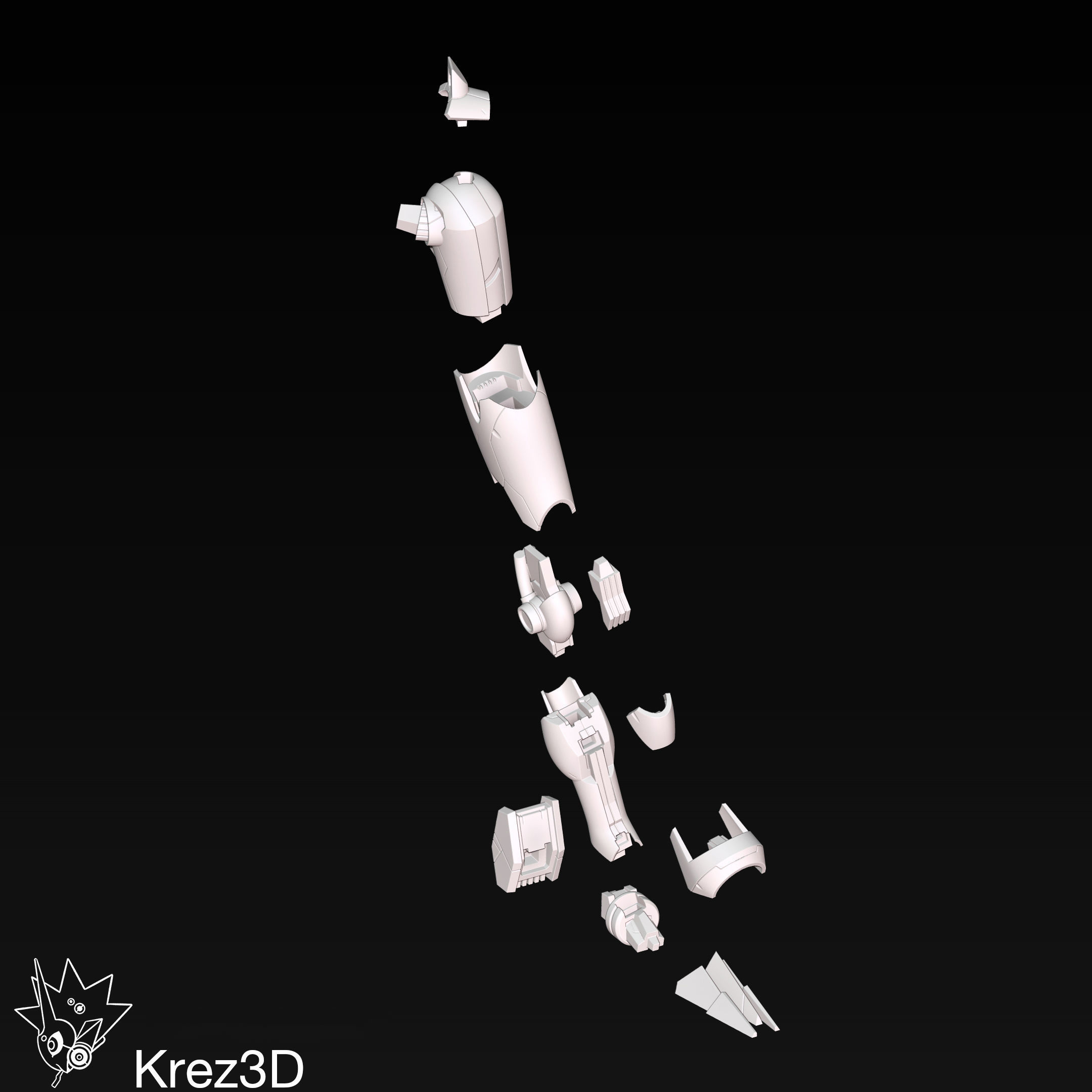 Gundam Aerial 3D print model_25