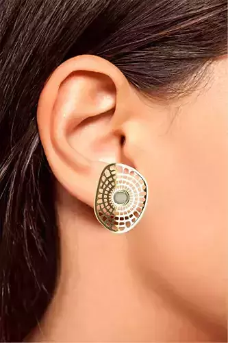 Earrings 004 and jewelry findings  print ready model