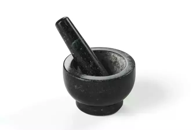 polypasta - mortar with pestle 03 3D model