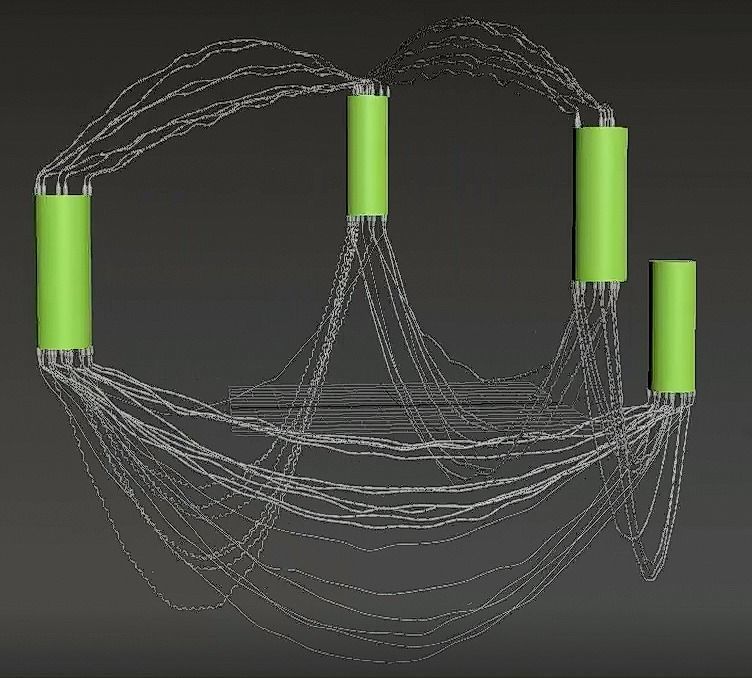 Random Cable Generate for 3Dsmax 3D model_7