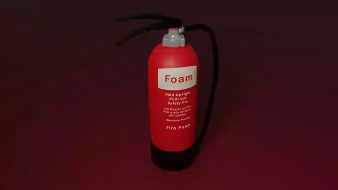 Fire Extinguisher Low-poly 3D model