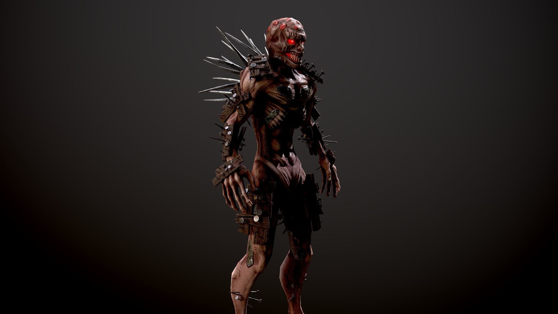 Monster 4 Free low-poly 3D model_4