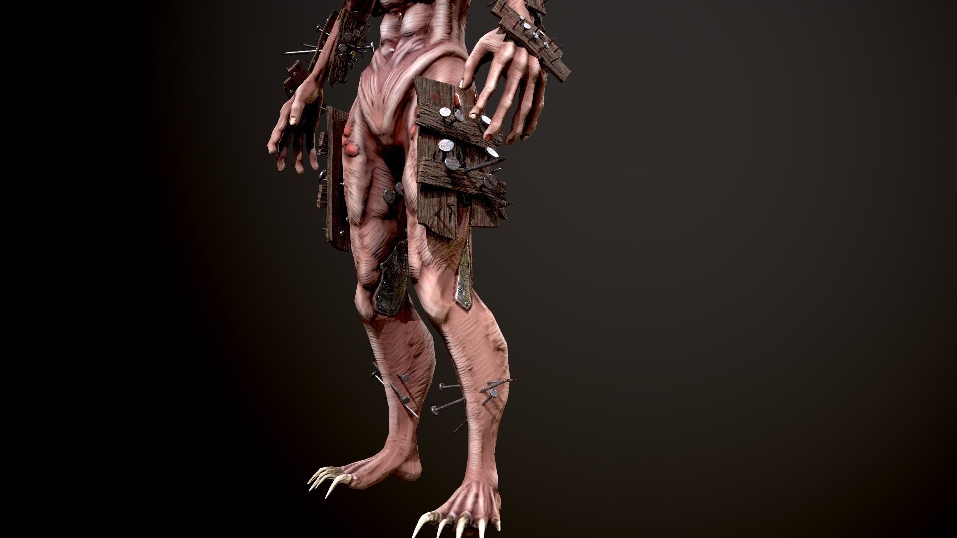 Monster 4 Free low-poly 3D model_16