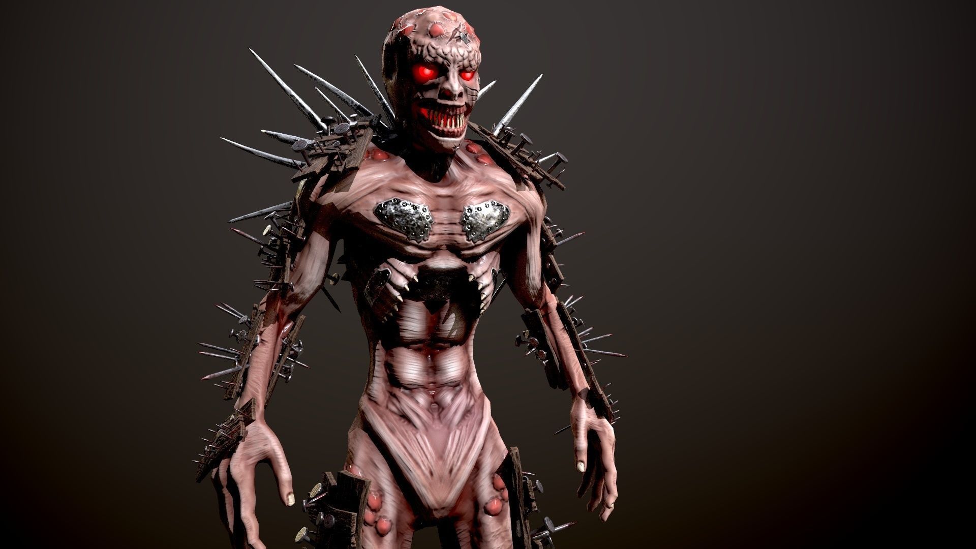 Monster 4 Free low-poly 3D model_12