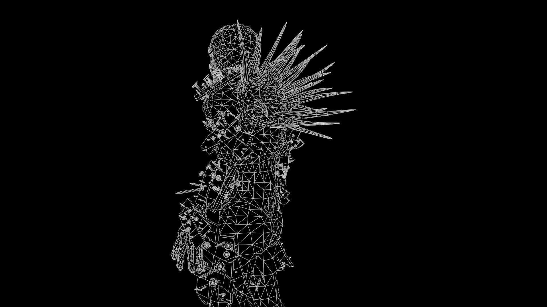 Monster 4 Free low-poly 3D model_11